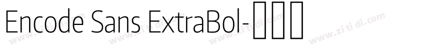 Encode Sans ExtraBol字体转换